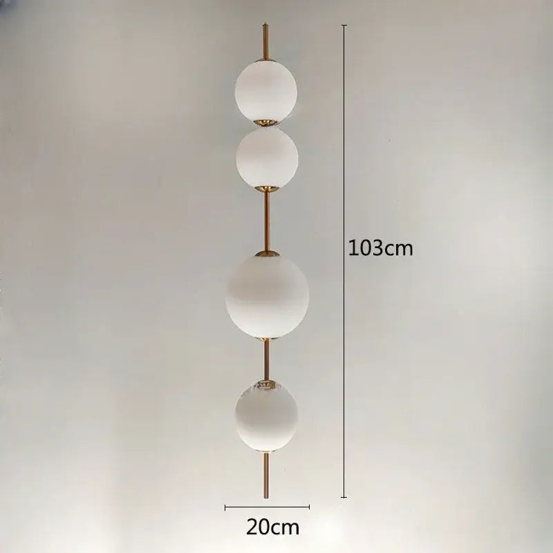 Modern white glass ball led pendant light – kitchen & dining room