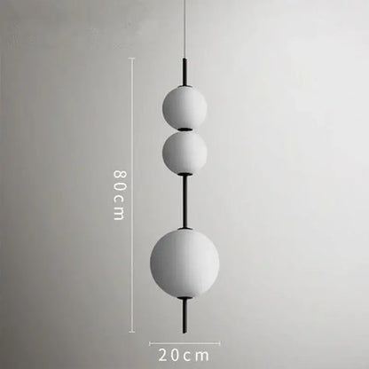 Modern white glass ball led pendant light – kitchen & dining room