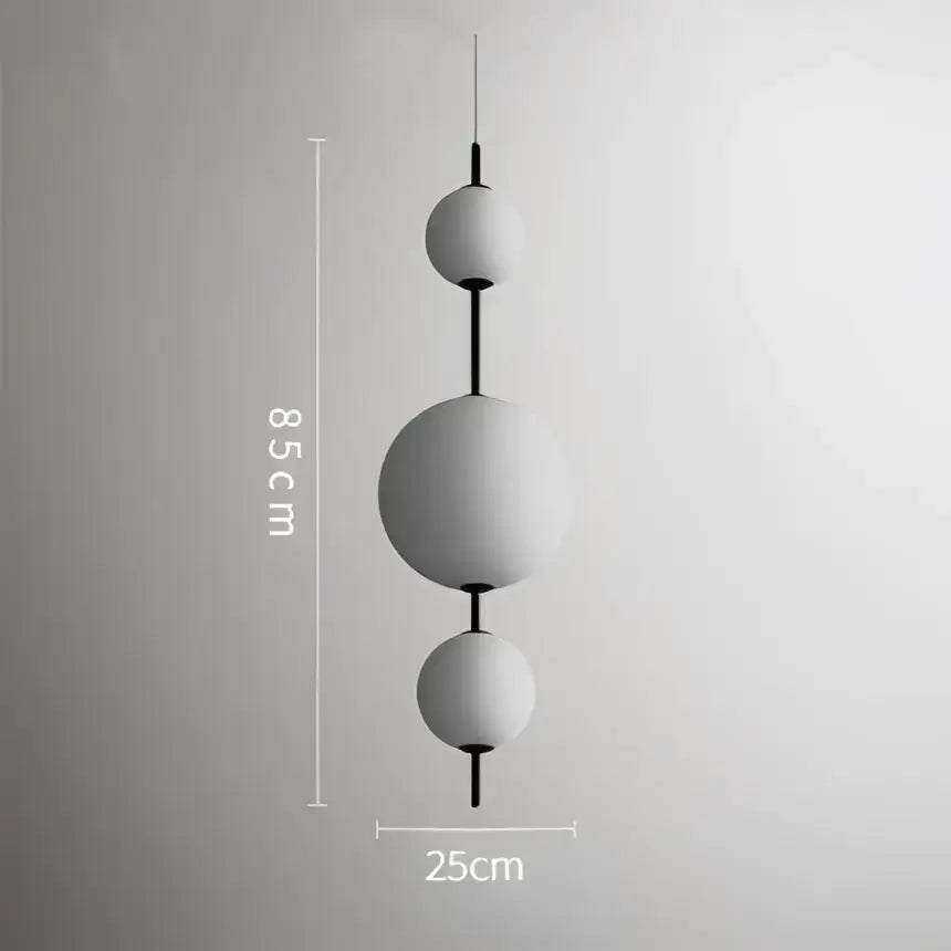 Modern white glass ball led pendant light – kitchen & dining room