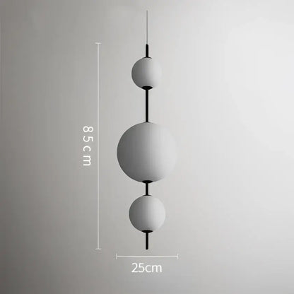 Modern white glass ball led pendant light – kitchen & dining room