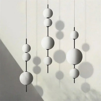 Modern white glass ball led pendant light – kitchen & dining room