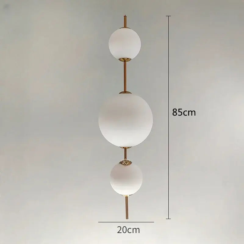 Modern white glass ball led pendant light – kitchen & dining room