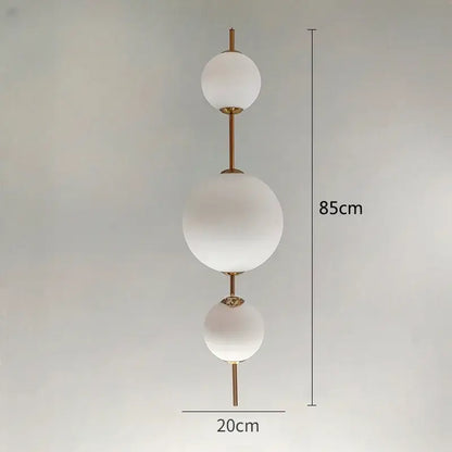 Modern white glass ball led pendant light – kitchen & dining room
