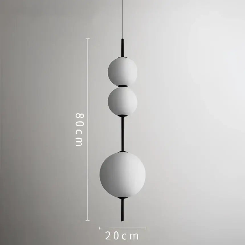 Modern white glass ball led pendant light – kitchen & dining room