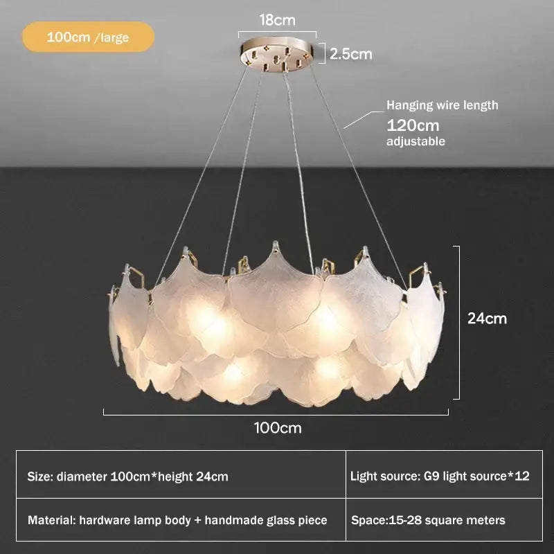 Modern white glass chandelier led circle pendant – dining room