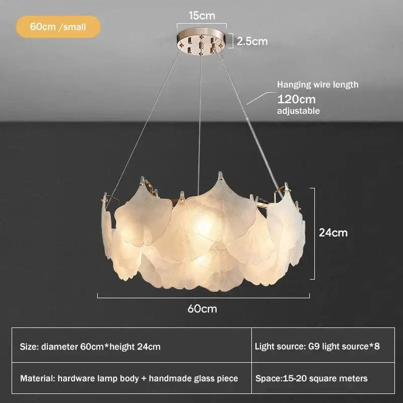 Modern white glass chandelier led circle pendant – dining room