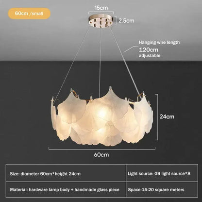 Modern white glass chandelier led circle pendant – dining room
