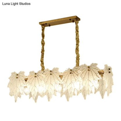 DecorBites™ Modern White Glass Pendant Light with 5 LED Heads for Dining Room