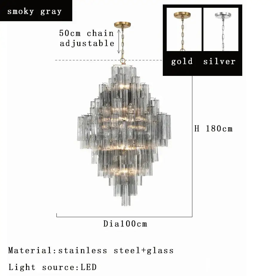 Modern white glass pendant lights dining room cascading chandelier