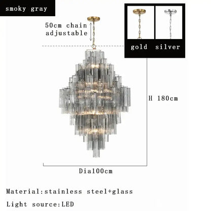 Modern white glass pendant lights dining room cascading chandelier