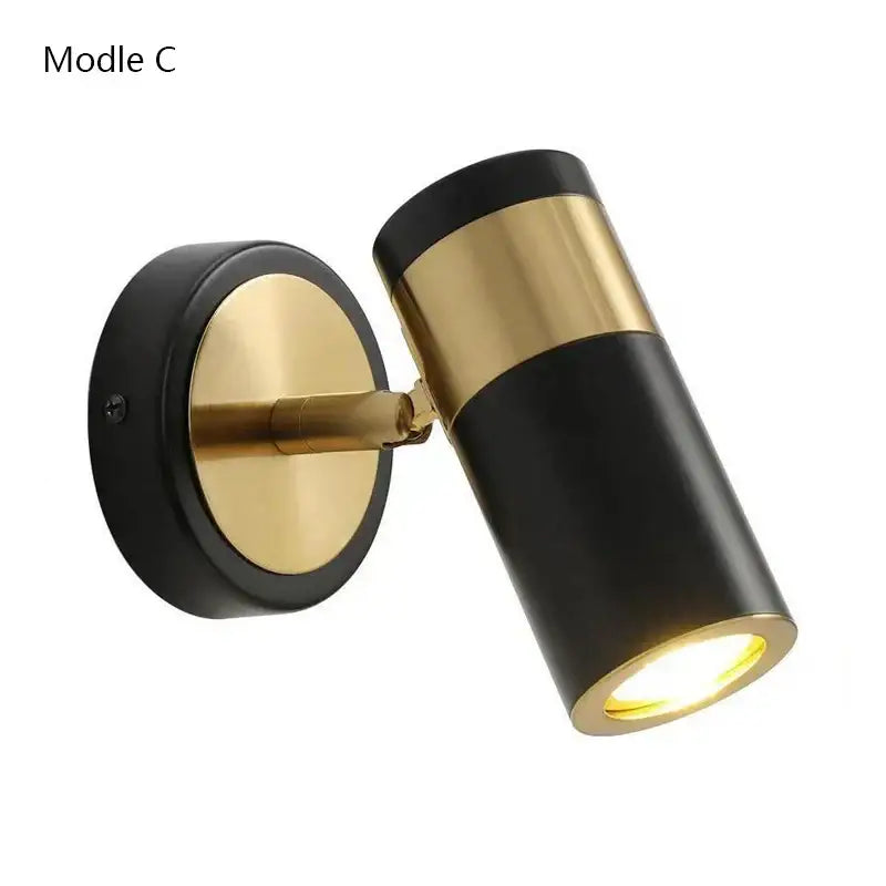 Modern white & gold adjustable nordic led wall lamp bedroom