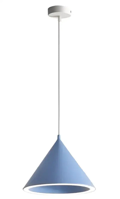 Modern white & gold annular cone pendant lamp living room light
