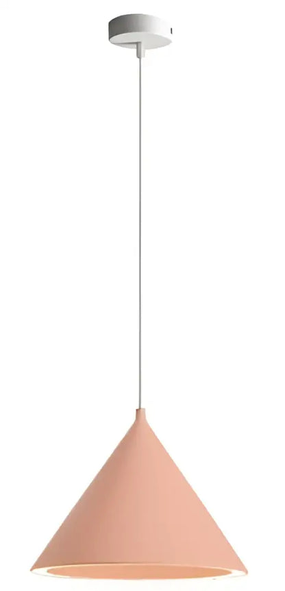 Modern white & gold annular cone pendant lamp living room light