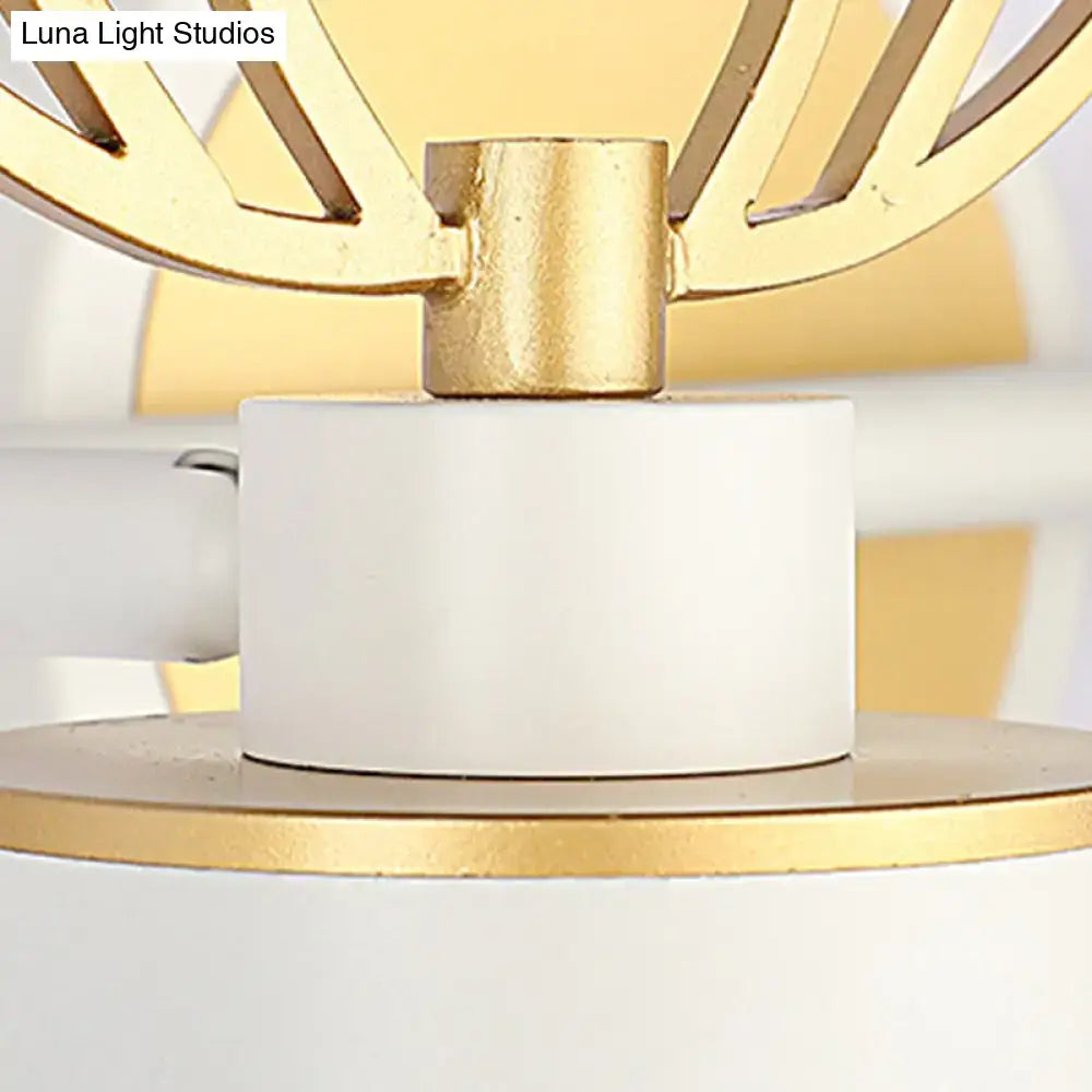 Modern white & gold antler wall light fixture bathroom vanity led