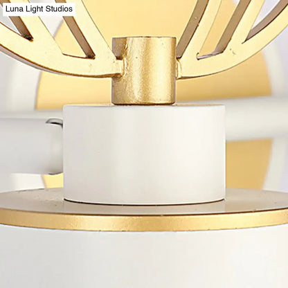 Modern white & gold antler wall light fixture bathroom vanity led