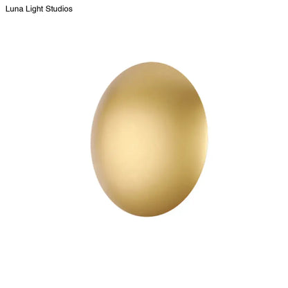 Modern white & gold circular led wall light warm white bedroom