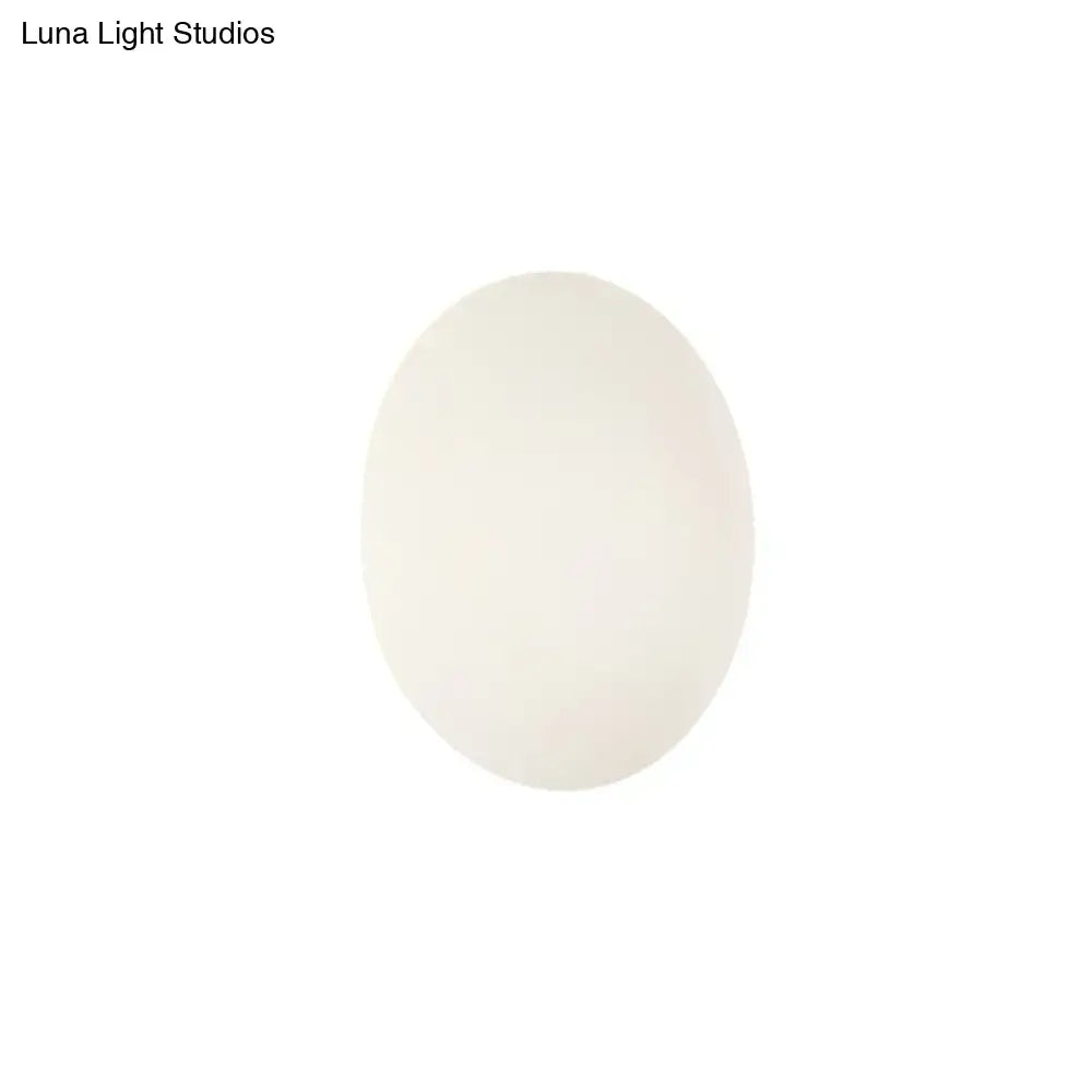 Modern white & gold circular led wall light warm white bedroom