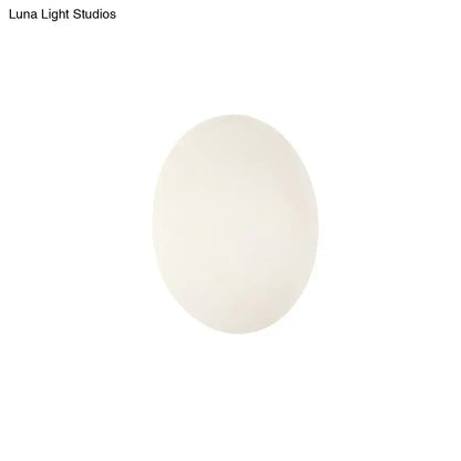 Modern white & gold circular led wall light warm white bedroom