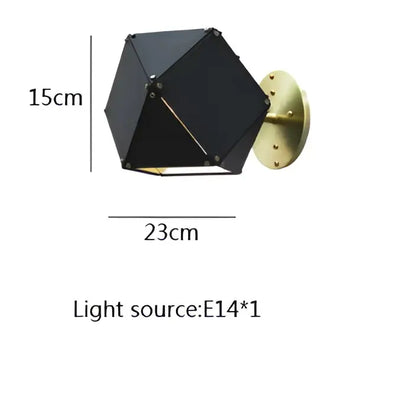 Modern white & gold cube led pendant light for dining room