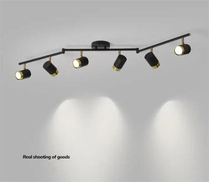 Modern white & gold ceiling chandelier living room spotlight