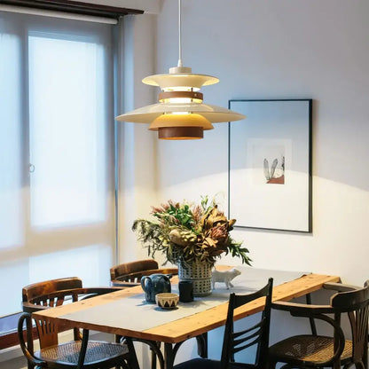Modern white & gold designer pendant light living room