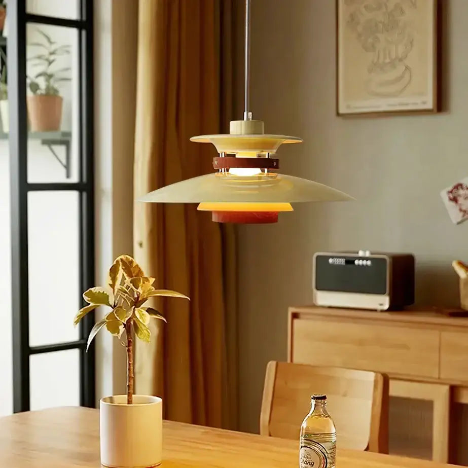 Modern white & gold designer pendant light living room