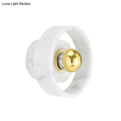 Modern white & gold designer wall light bedroom led sconce