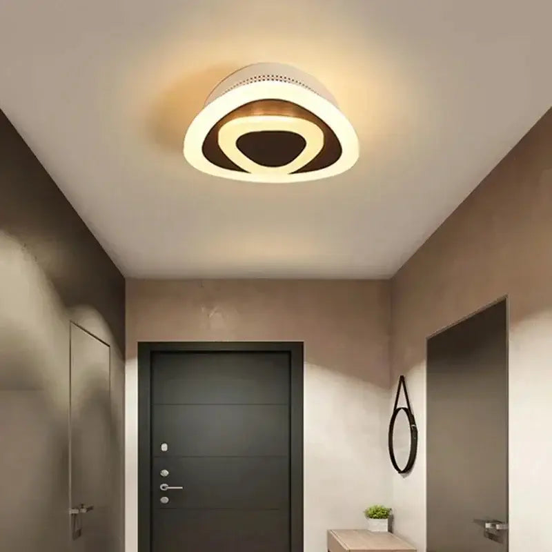Modern white & gold led ceiling light aisle circular lamp