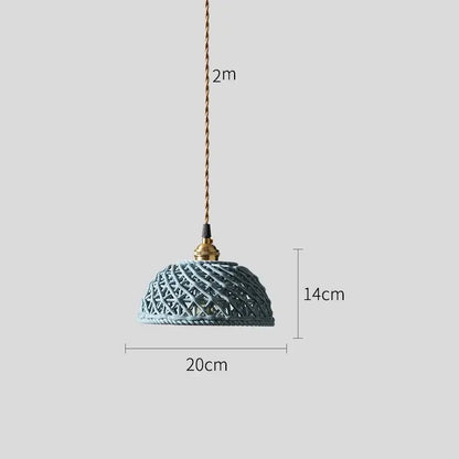 Modern white & gray geometric ceramic led pendant lights dining room
