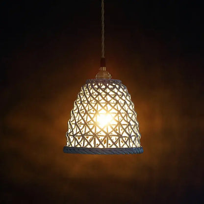 Modern white & gray geometric ceramic led pendant lights dining room