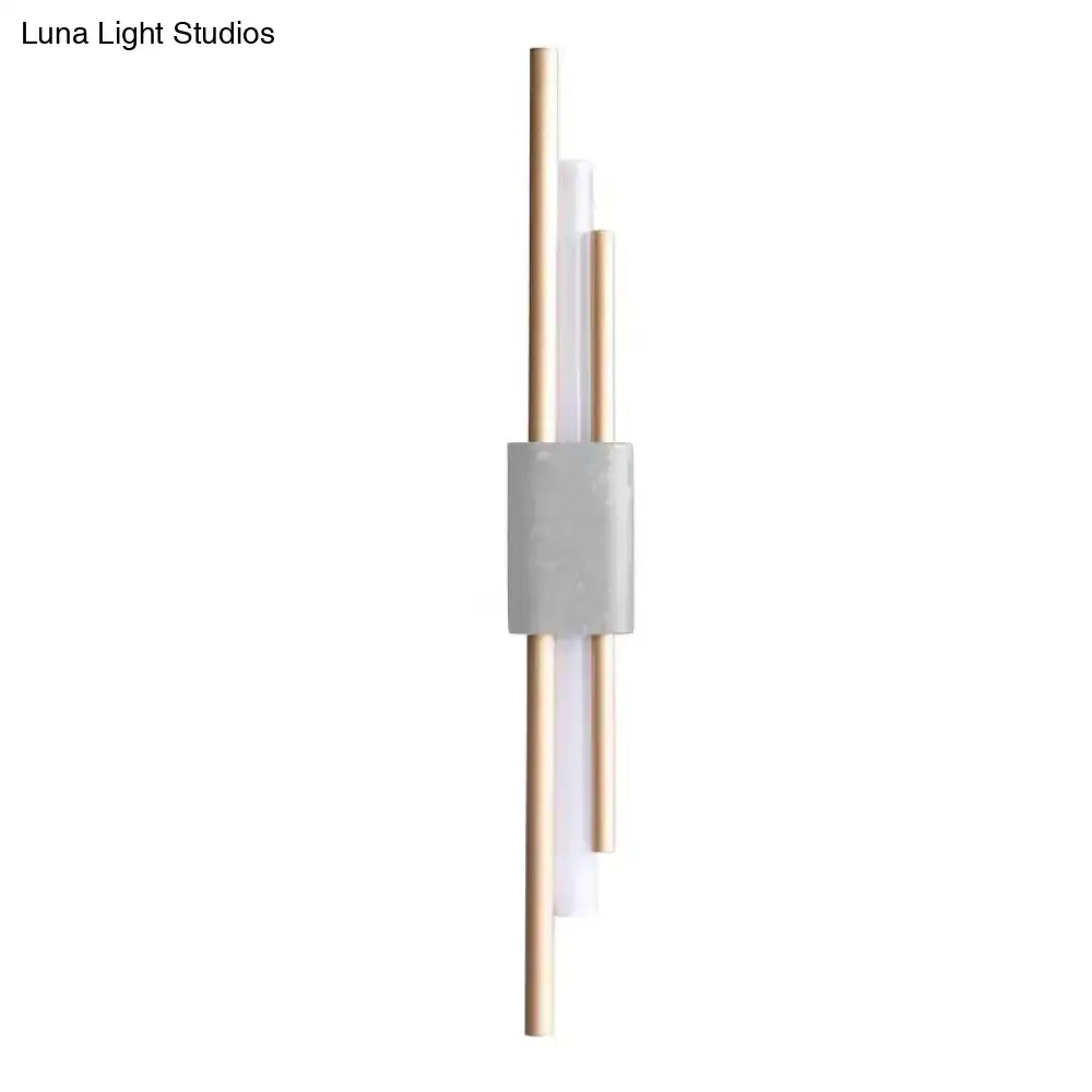 Modern white & green marble wall lamp – bedroom energy efficient light
