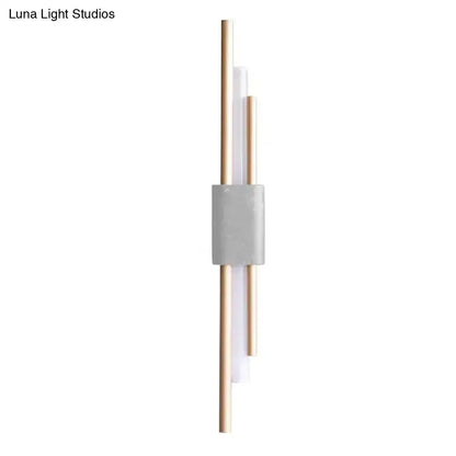 Modern white & green marble wall lamp – bedroom energy efficient light