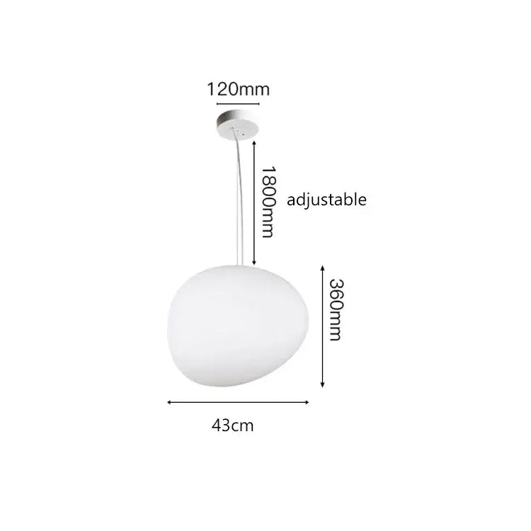 Modern white gregg glass suspension pendant light – villa staircase