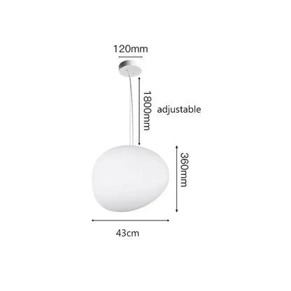 Modern white gregg glass suspension pendant light – villa staircase