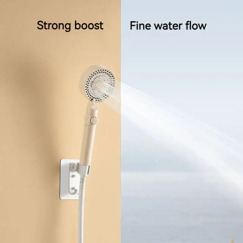 Modern white handheld shower set for bathroom high pressure mist