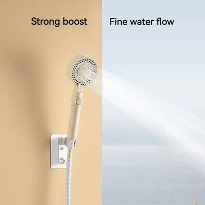 Modern white handheld shower set for bathroom high pressure mist