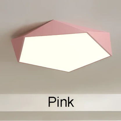 Modern white hexagonal led ceiling lamps for living room lighting