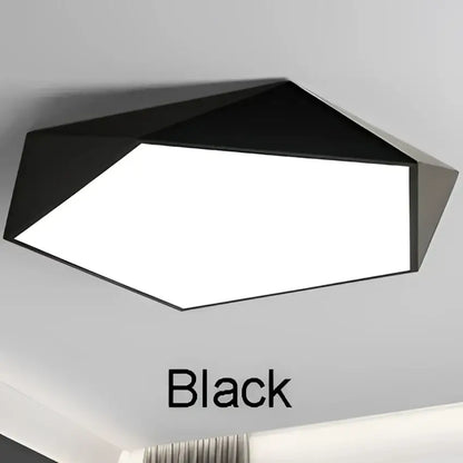 Modern white hexagonal led ceiling lamps for living room lighting