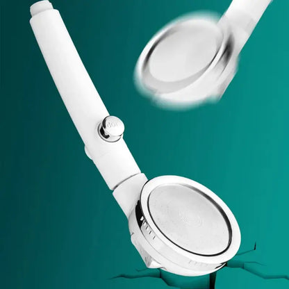 Modern white high pressure shower head with hose bathroom sprayer