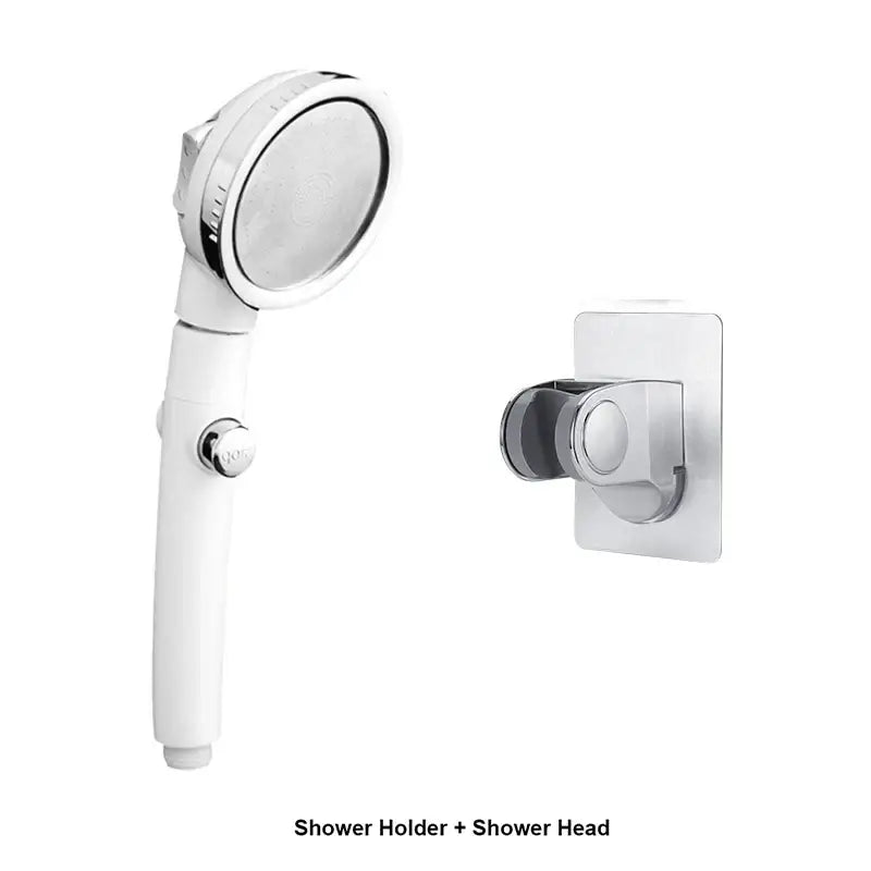 Modern white high pressure shower head with hose bathroom sprayer