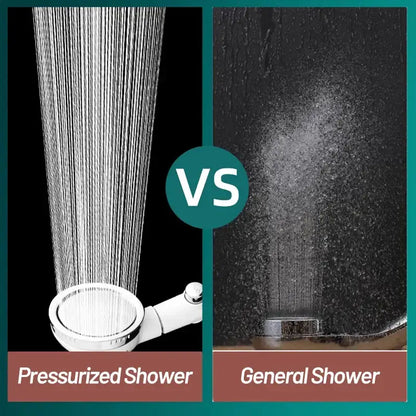 Modern white high pressure shower head with hose bathroom sprayer