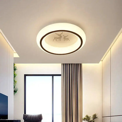 Modern white hot air balloon ceiling light bedroom moon decor