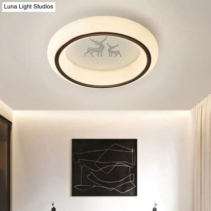 Modern white hot air balloon ceiling light bedroom moon decor