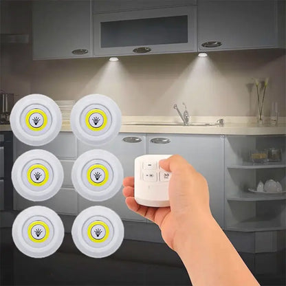 Modern white led cabinet light with remote control dimming kitchen