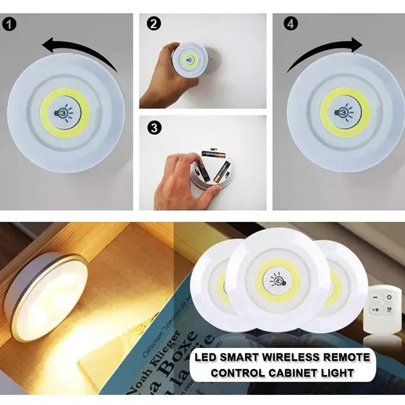 Modern white led cabinet light with remote control dimming kitchen