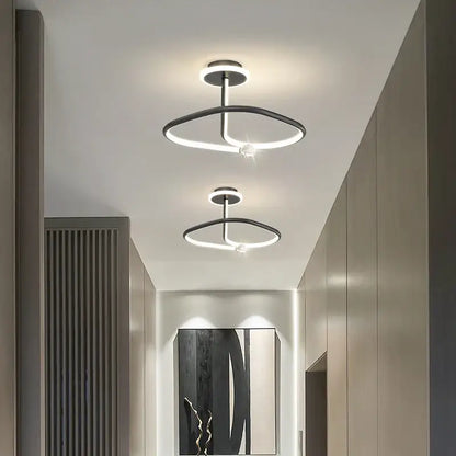 Modern white led ceiling light chandelier with crystal for living room
