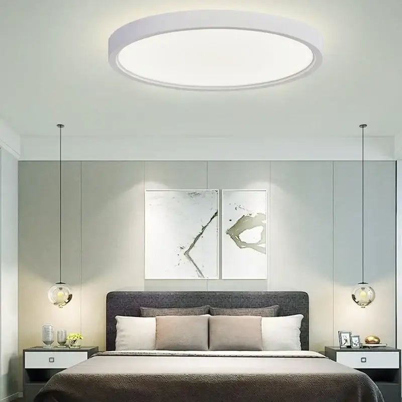 Modern white led ceiling light for living room