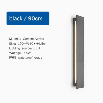 Modern white led limestone sconce garden porch wall light