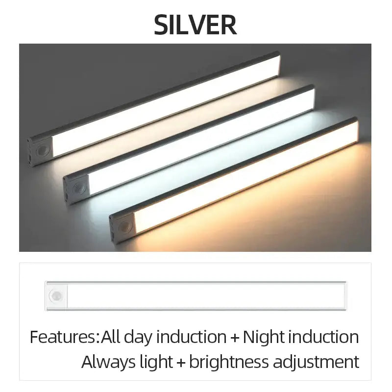 Modern white led motion sensor cabinet light for kitchen bedroom