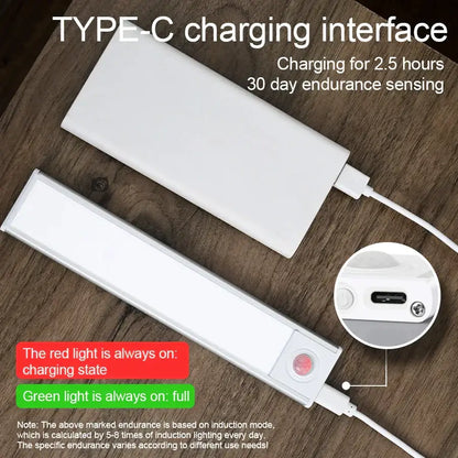 Modern white led motion sensor cabinet light for kitchen bedroom